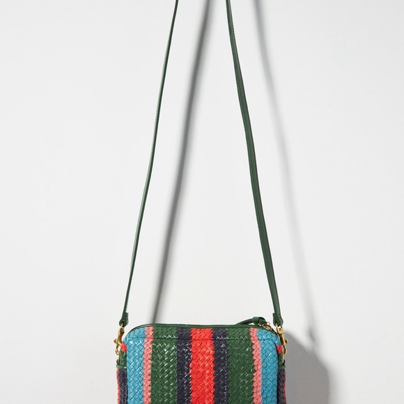 Clare V Multicolor Woven Crossbody Bag Midi Sac - Picture 2 of 5